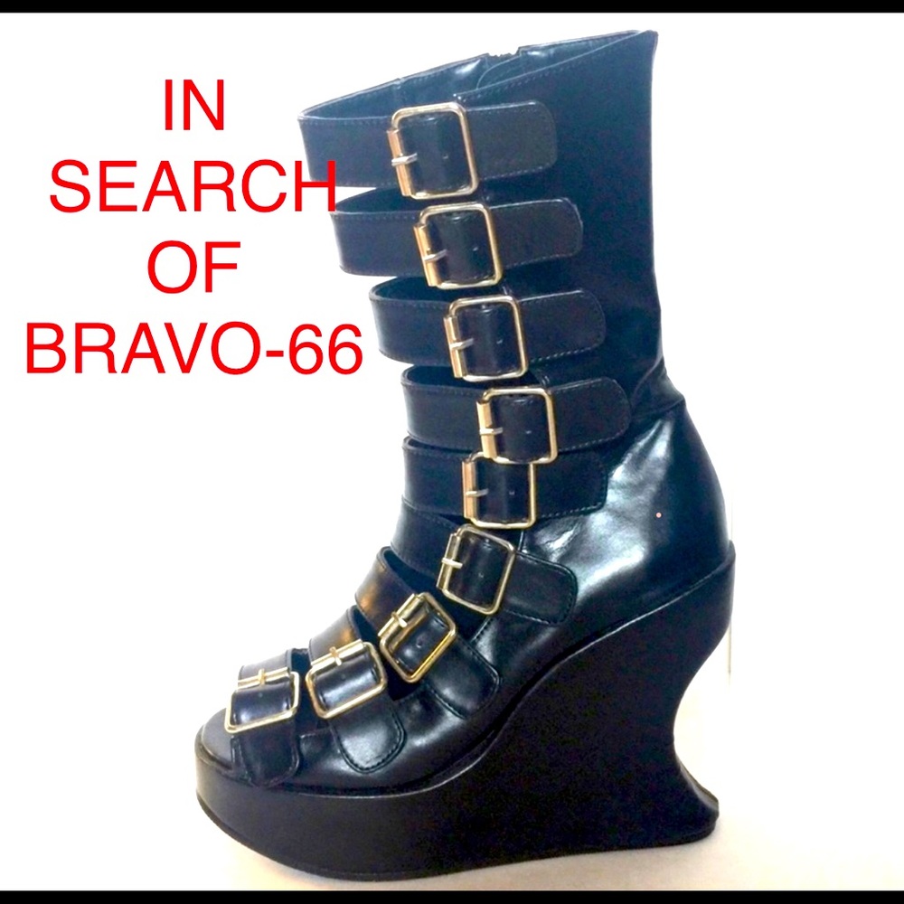 ISO in search of Demonia Bravo 66 Sandal Wedge Boots size 11 or 12 ISO